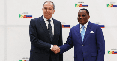 Russia's Foreign Minister Sergey Lavrov with Republic of Congo's Foreign Minister Jean-Claude Gakosso. Photo Credit: MFA.ru