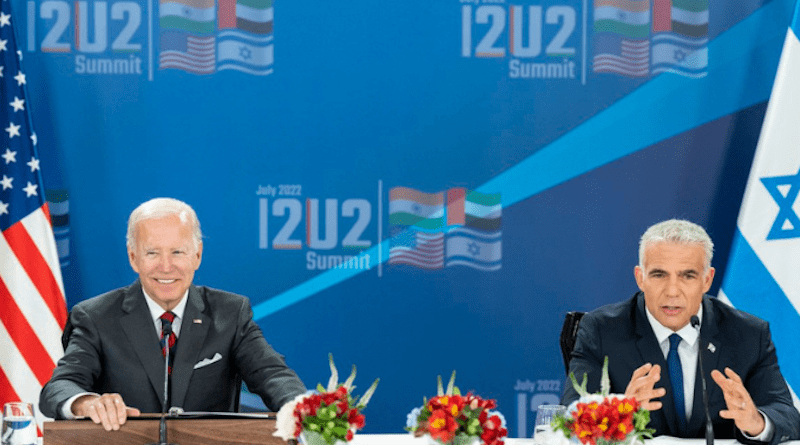 US President Joe Biden (L) with Israeli caretaker Prime Minister Yair Lapid. (Photo: via Biden Twitter page)