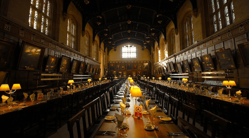 Dining Room Banquet Oxford Harry Potter Tudor Hall