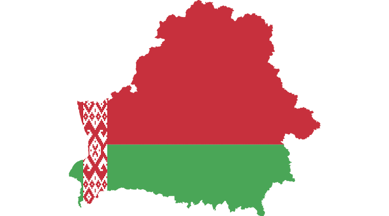 Belarus Country Europe Flag Borders Map Nation