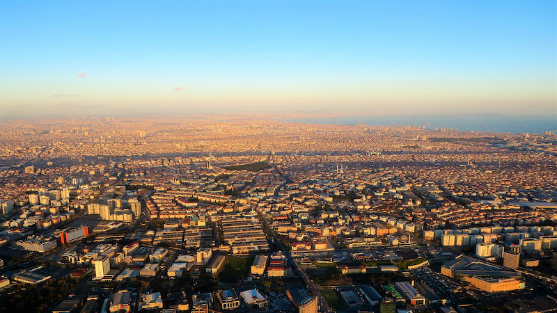 Urban spread of Istanbul, Turkey