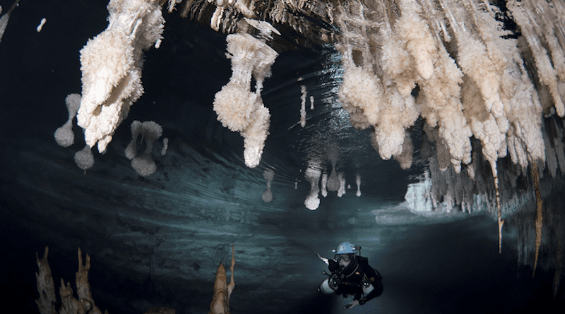 In caves along the coasts of Mallorca, phreatic overgrowths on speleothems provide an accurate and mostly stable picture of past sea-level history. CREDIT: Antoni Cirer