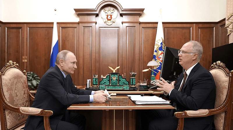 Russia's President Vladimir Putin with Russian Direct Investment Fund CEO Kirill Dmitriev. Photo Credit: Kremlin.ru
