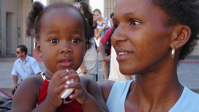 Cuba Child Mother Woman Sense Of Security Mama Daughter