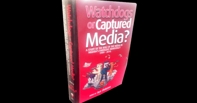 “Watchdog or Captured Media: A Study of the Role of the Media in Nigeria’s Emergent Democracy 1999-2016” edited by Ayo Olukotun