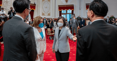 U.S. House Speaker Nancy Pelosi with Taiwan's President Tsai Ing-wen. Photo Credit: Taiwan's Ministry of Foreign Affairs