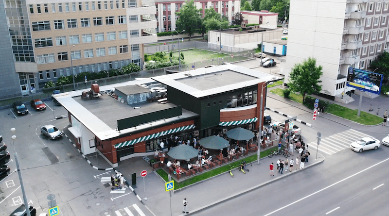 A Vkusno I Tochka, formerly McDonald's, restaurant in Butyrskaya street, Moscow, Russia. Photo Credit: Celiar, Wikipedia Commons