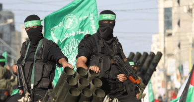 Members of the Hamas terrorist group. Photo Credit: Tasnim News Agency