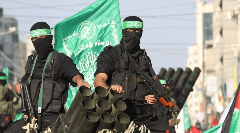 Members of the Hamas terrorist group. Photo Credit: Tasnim News Agency