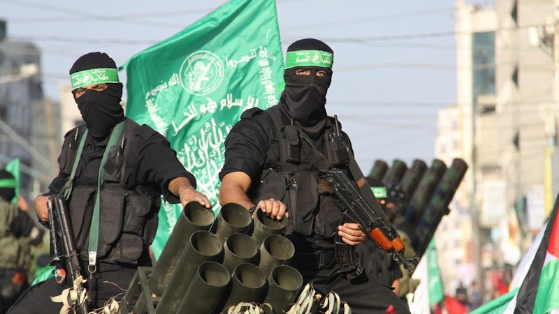 Members of the Hamas terrorist group. Photo Credit: Tasnim News Agency