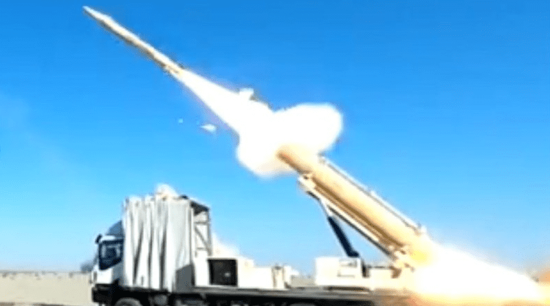 The Iranian Army Ground Forces test-fires an advanced homegrown missile. Photo Credit: Tasnim News Agency
