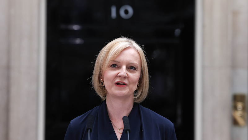 UK Prime Minister Liz Truss at 10 Downing Street. Photo Credit: Prime Minister's Office, Wikipedia Commons