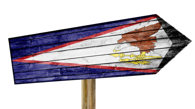 Arrow Culture Destination Direction Flag Highway American Samoa