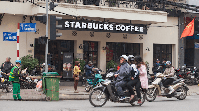 Starbuck's in Vietnam. Photos courtesy of Felix Abt and Edouard George