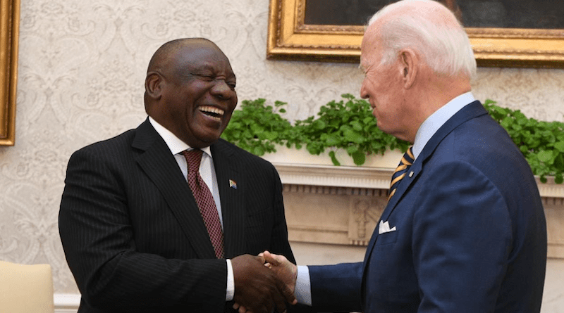 South Africa's President Cyril Ramaphosa with US President Joe Biden. Photo Credit: SA News