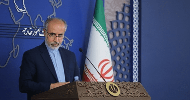 Iranian Foreign Ministry spokesperson Nasser Kanaani. Photo Credit: Tasnim News Agency