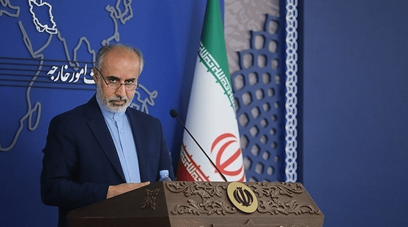 Iranian Foreign Ministry spokesperson Nasser Kanaani. Photo Credit: Tasnim News Agency