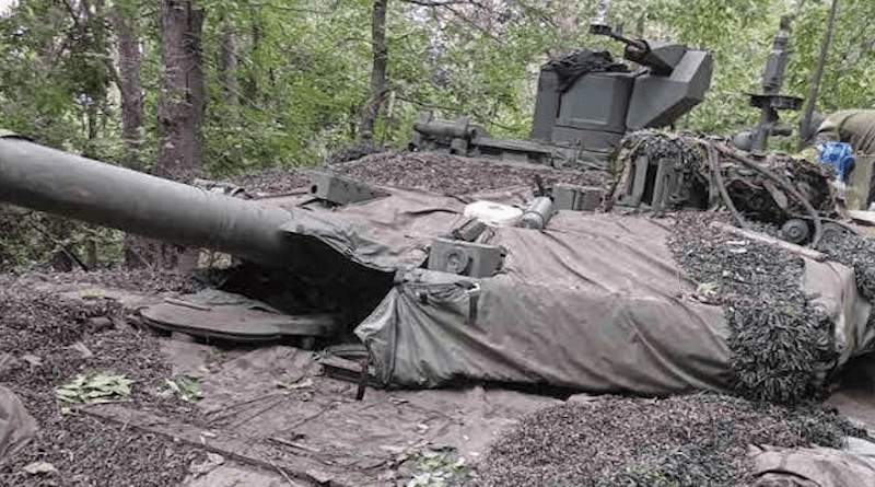 Ukrainian forces capture a Russian T-90M tank in Kharkiv region. Photo Credit: Ukraine Defense Ministry