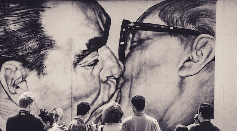 Berlin Wall Hallo Honecker Mural East Side Gallery Germany Street Art