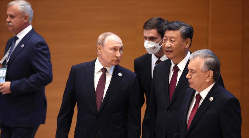 Russia's President Vladimir Putin with China's President Xi Jinping prior to a meeting of the SCO Heads of State Council. Photo Credit: Kremlin.ru