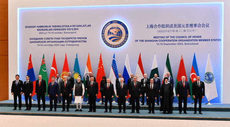Shanghai Cooperation Organization in Samarkand, Uzbekistan 2022. Photo Credit: President.az