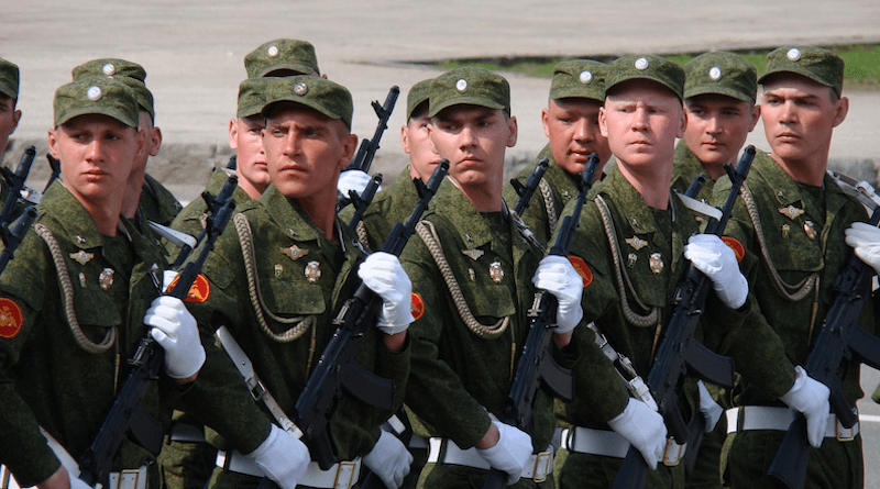 Parade Victory Day Samara Russian Soldiers Area Troops