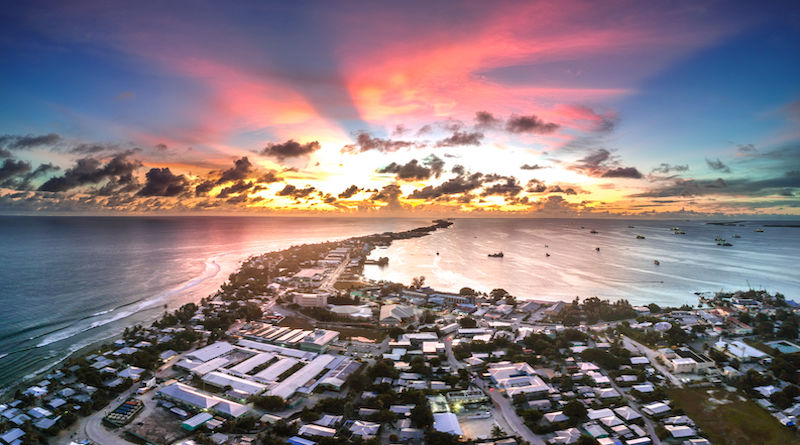 Panorama of Majuro, capital and largest city of Marshall Islands. Photo Credit: Jamison Logan, Wikipedia Commons
