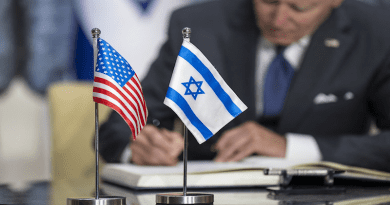 President Joe Biden signs the guestbook, Thursday, July 14, 2022, at the President’s Residence in Jerusalem. (Official White House Photo by Adam Schultz)