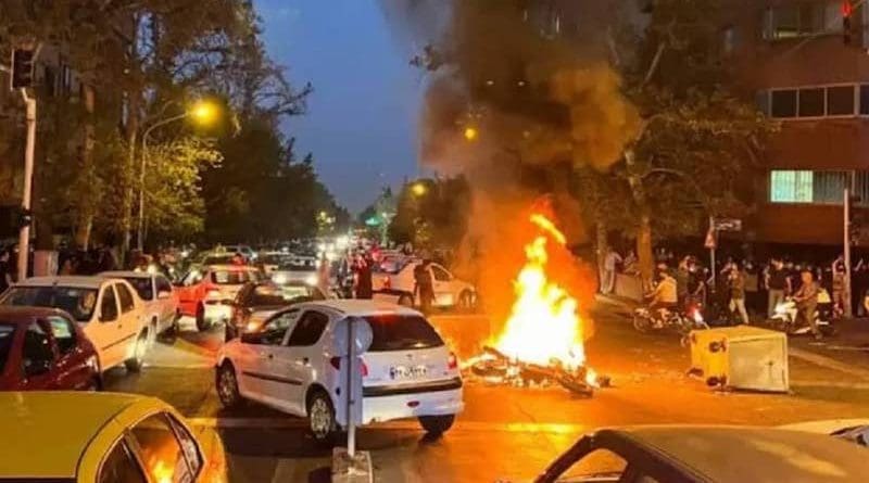 Protest in Iran against the regime. Photo Credit: PMOI/MEK Twitter