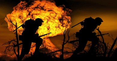 armageddon Explosion War Soldier Run Attack Silhouette