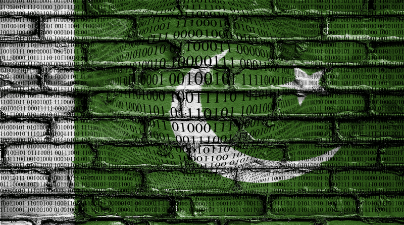 Pakistan Flag Cyber Digital hacking Hacker