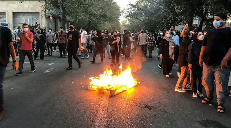 Anti-regime protest in Iran. Photo Credit: PMOI/MEK
