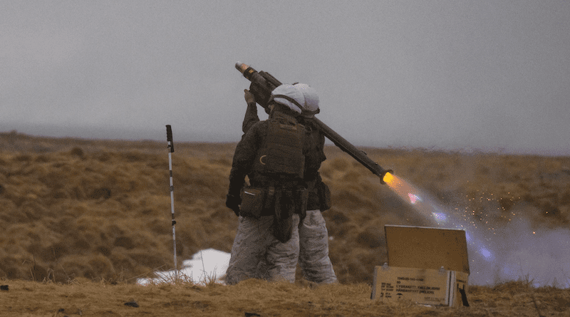 Marines fire a Stinger missile in preparation for Exercise Cold Response 2022, Andoya Air Station, Norway, March 11, 2022. The United States has sent thousands of the systems to Ukraine. Photo Credit: Marine Corps Lance Cpl. Elias Pimentel III