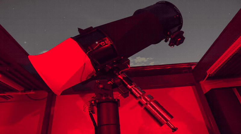 The RAPTORS system atop the Kuiper Space Sciences Building at the University of Arizona was used to collect data for this study. CREDIT: Vishnu Reddy/University of Arizona