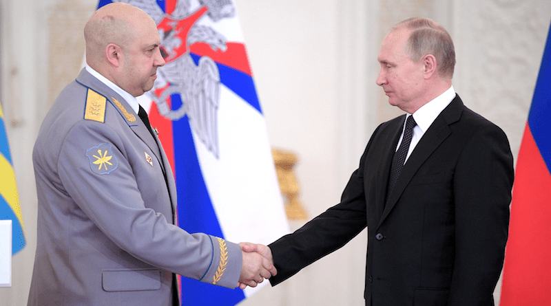 File photo of Russian President Vladimir Putin with General Sergei Surovikin. Photo Credit: Kremlin.ru