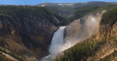 Waterfall Water Falls Yellowstone National Park