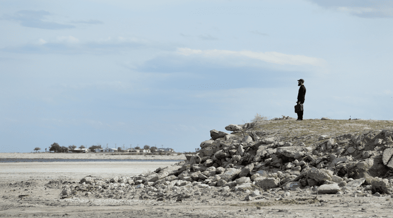 The Salton Sea as photographed from the Salton City Yacht Club. CREDIT: Stan Lim/UCR