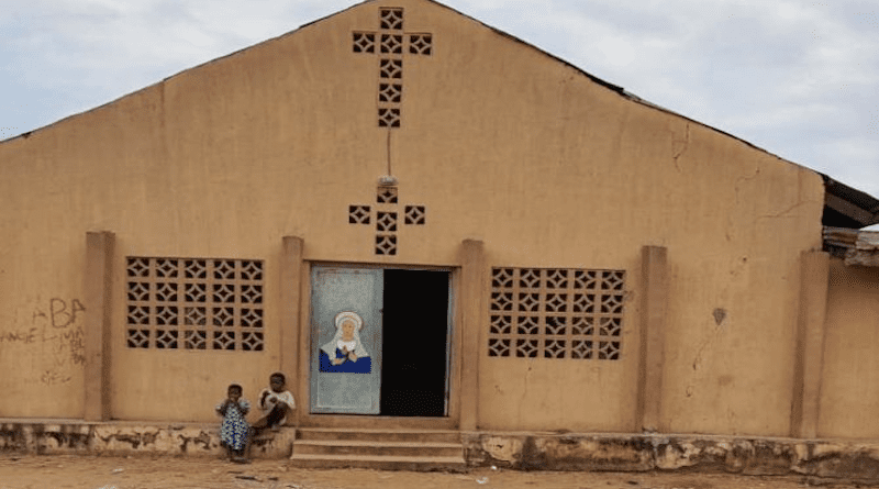 Terrorist attacks in Benue State, Nigeria, have forced residents to flee their villages and, in some cases, seek shelter in local Catholic churches and schools. Pictured here is St. Joseph’s Catholic Church in Yelewata. | Photo courtesy of Father William Shom
