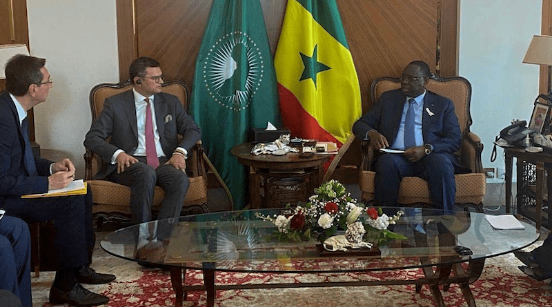 Ukraine's Foreign Minister Dmytro Kuleba with Senegal's President Macky Sall. Photo Credit: Ministry of Foreign Affairs of Ukraine