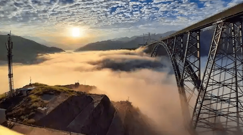 Chenab Railway Bridge. Photo Credit: Indian Railways