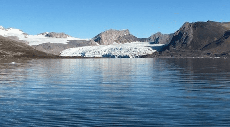 A glacier in Kongsfjorden, Ny Ålesund, Svalbard, Norway, north of the Arctic Circle. New research found that soil microbes on Svalbard are equipped to respond to climate change. CREDIT Photo: K. G. Lloyd, University of Tennessee