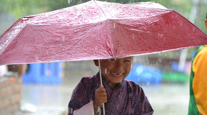 Monsoon Cute Boy Child Kid Childhood Happy Adorable Rain Asia