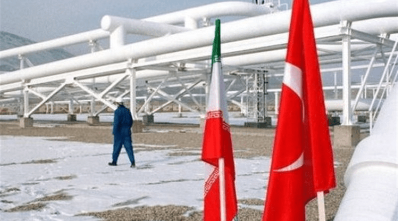 Iran and Turkey flags Gas Plant Energy Photo Credit: Tasnim News Agency