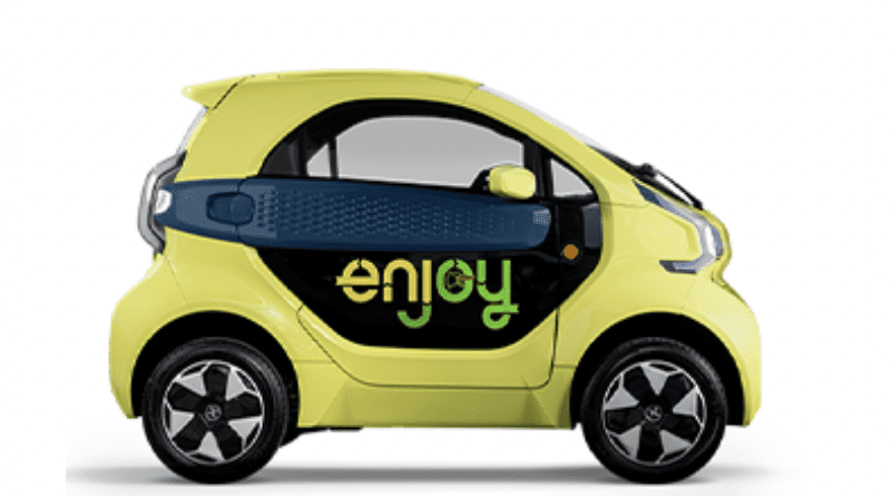 Enjoy's XEV YOYO city car. Photo Credit: Enjoy, Eni
