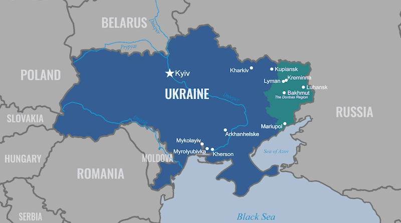 Map of Ukraine. Credit: DOD