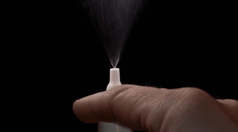 Nasal spray. Photo Credit: robin_24, Wikipedia Commons (photo cropped)