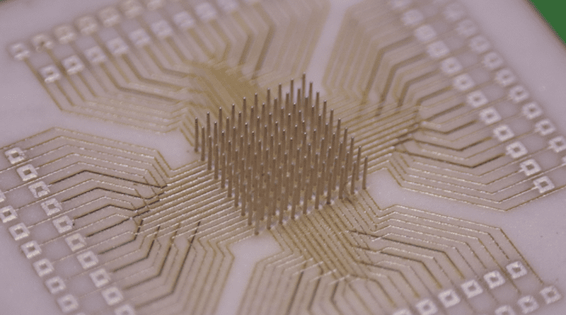 A fully customizable, 3D nano-printed, ultra-high-density microelectrode array CREDIT: Carnegie Mellon University College of Engineering