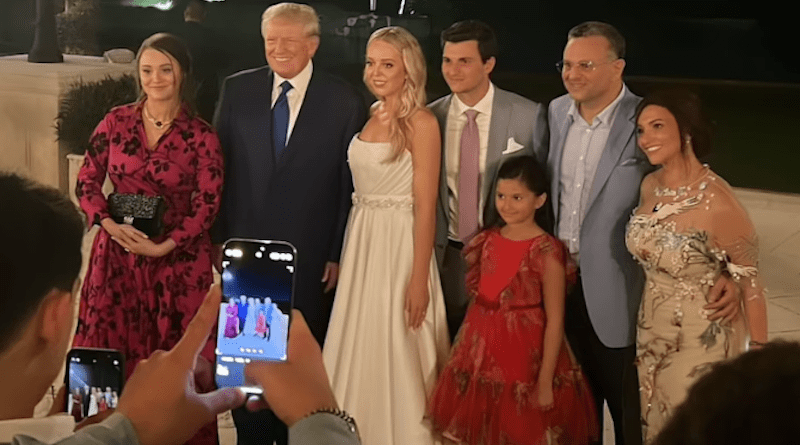 The first images from the wedding rehearsal of Tiffany Trump and Lebanese businessman Michael Boulos have emerged. (Instagram/@michelfboulos)