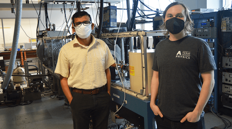 Varghese Chirayath, left, and Alex Fairchild CREDIT: UT Arlington