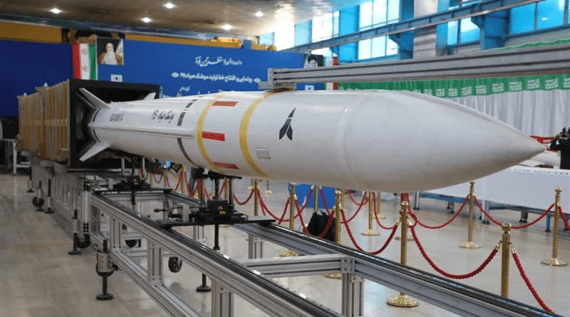 Iran's Sayyad 4B missile. Photo Credit: Tasnim News Agency